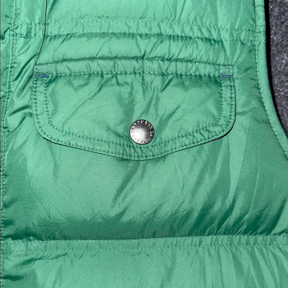 Lands' End Kids Green Puffer Vest